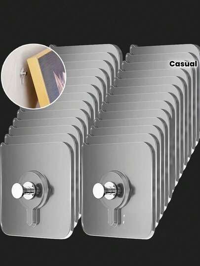 30pcs/10pcs/1pc Strong Adhesive Wall Hooks - Drill-Free Waterproof Plastic Hooks, Heavy Duty, Perfect For Bathroom Storage, Kitchen Utensil Hanging, Bedroom Clothes Hanging, Wall Storage, Home Organization, Bathroom Organizer, Strong Drill-Free Damage Free Wall Adhesive Hooks, Bathroom Waterproof Heavy Duty Hooks, Kitchen Wall Storage Strong Hooks, Suitable For Room Decor, Bedroom Supplies, Bathroom Accessories, Bathroom Decor, Guest Room Decor, Wedding Decor, Back To School, Bedroom Decor, School Supplies Bag, Office Supplies Organizer, Clothes Storage Rack, Travel Essentials.