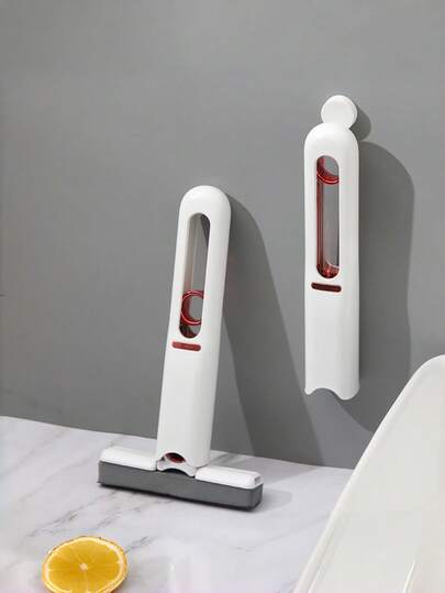 Mini Multifunctional Mop, Suitable For Desktop, Home Use, Hands-Free, Foldable, Can Be Used For Bathroom Crevices And Water Absorption