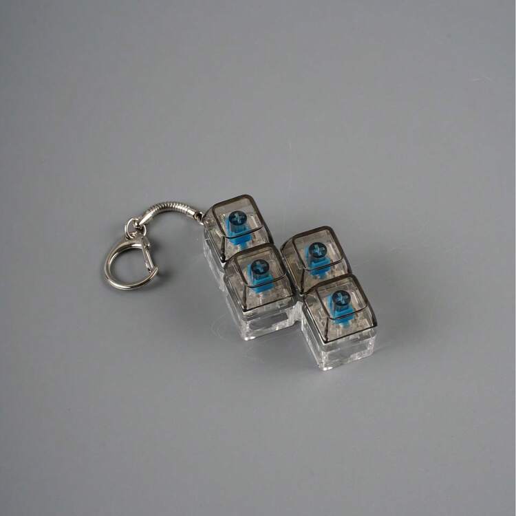 Transparent PC Mechanical Keycap Finger Toy Keychain - Tactile Click Sound Pressure Release Toy, Creative Easter Halloween Christmas Birthday Gift And Party Favors. Transparent PC Finger Toy Keychain - Crisp Tactile Click Mechanical Keyboard Pressure Release Toy, Holiday Birthday Party Unique Gift. - View 10
