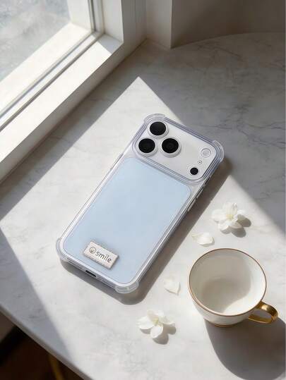 1 chiếc ốp lưng điện thoại mạ điện có hình mặt cười, trong suốt, góc chống sốc, có túi khí, tương thích với Apple 7/8/X/XR/XS Max/11/12/13/14/15/16/17 Pro Max, Galaxy A14/A15/A16/A17/A04/A05/A06/A07/A54/A55/A56/A57/A34/A35/A36/A37/S26/S26 Plus/S26 Ultra, 12C/13C/14C/15C, Honor 400/400 Pro/400 Lite/300/300 Pro/200, C85 Pro/C75/C71/C63/C53