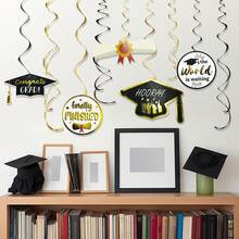 Spiral Background Decor For Graduation Season, Graduation Party Ceremony Backdrop - View 4
