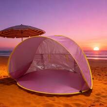 Sunshade Beach Tent, Portable Quick Setup Sunshade Tent, Suitable For Hiking- High Quality, Sunshade Umbrella, Hiking Shelter, Pop-Up Tent, Lightweight Tent, High-Quality Tent, Outdoor Sunshade Canopy, Family Outing BWJP - blue - 查看 6