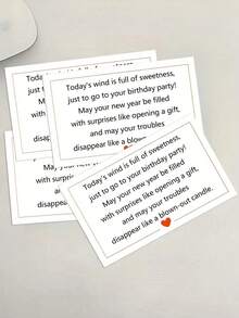 1pc Customizable Personalized Greeting Card, Birthday Card, Wedding Card, Any Holiday Card, Any Party Card, Can Add Name, Add Date, Comes With Envelope, Versatile & Fashionable, Ideal Gift For Boyfriend, Girlfriend, Family, Coworkers, Holidays - Multicolor - View 5