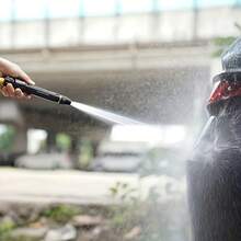 双头高压洗车枪 - 便携式高压水枪，采用耐用塑料制成，配有可调节花园软管喷嘴 - A - 查看 2