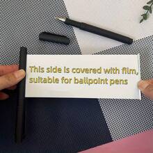 Interessanter selbstständiger Schiebetintenstift - kreatives, einzigartiges Büro- und Prüfungsschreibwerkzeug, mit einziehbarem Kugelschreiber und einziehbarem Memo-Stift, geeignet für versteckte Notizbücher, 0,7 mm Feinspitze, Blautinte-Nachfüllung, Metallklipp-Stift, mit abnehmbarem Papier, kann zum Kopieren von Lernnotizen verwendet werden - A - Übersicht 6