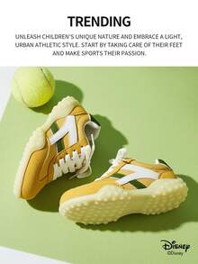 Authorized Collaboration With Mickey Mouse | A Pair Of Disney Children's Sneakers, Suitable For Daily, Festival, Sports, And Outdoor Wear. It Fits The Foot Comfortably, Is Anti-Slip, Wear-Resistant, And Breathable (Boys' Sneakers, Boys' Board Shoes, Children's Sneakers, Girls' Sneakers, Girls' Board Shoes) - Yellow - View 2