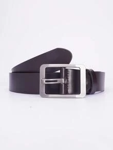 Joopzqm 1pc Men's PU Leather Buckle Casual Middle-Aged & Young Jeans Belt - Multicolor - View 3