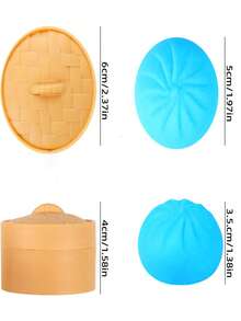 POKOJA LAND 1/2/3/5件套可爱迷你面包捏捏乐玩具：色彩缤纷的小面包捏捏球，慢回弹减压解压玩具，逼真的面团球，可拉伸的感官桌面摆件，缓解焦虑，办公室放松，家居装饰 | 送给家人和朋友的最佳礼物 - A - 查看 4