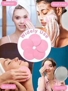 120 miếng bông rửa mặt nén, thích hợp cho chuyên viên làm đẹp, bông rửa mặt tròn, bông tẩy trang nén (màu hồng), quà tặng ngày Valentine và Giáng sinh. - Nhiều màu - Xem 3