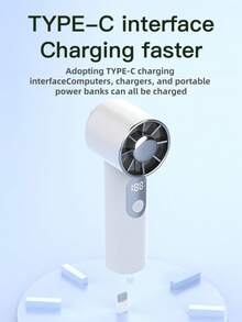 YITUMU High-Power Turbo Mini Handheld Fan With Smart LED Display, 5 ...