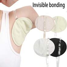 Miếng lót thấm mồ hôi vùng nách dạng tổ ong mềm mại, thân thiện với da, thoáng khí, nhanh khô, có thể giặt được, vô hình, thấm hút mồ hôi vùng vai. - Một kích thước - Xem 1