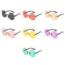 新款可爱卡通鸭子造型无框时尚眼镜，个性化眼镜，趣味派对眼镜 - 彩色 - 查看 1