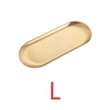 1/4 - Piece Gold Stainless Steel Multi - Purpose Tray. For Jewelry Storage & Food Serving, Ideal For Family Meals & Home Decoration - Gold - View 12