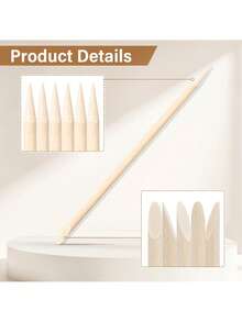 200件套美甲护理套装，包含指甲及角质层清洁棒、卸甲棒、双头多功能角质层推棒、手足护理工具、指甲钳、美甲用品、美甲工具、返校季必备、美甲艺术、美甲贴纸工具 - 彩色 - 查看 6