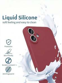 Shockproof Anti-Fingerprint Silicone Phone Case Compatible With IPhone 16/15/14/13/12 Pro Max, S23 Ultra,  Note 11,  Phones, Apple 17/17 Pro/17 Pro Max, Kindle Paperwhite 13, Kindle Paperwhite 16, Black Shark, 17 Pro Max, Honor Magic 7 Lite,  A40, 13, Phone Cover, Phone Accessories, A56 5G, Phone Case, 13 Mini Phone Case, Suitable As Gift For Girlfriend Stay On  With A Variety Of Styles To Make Your Phone The Center Of Attention - 顏色1 - 查看 5