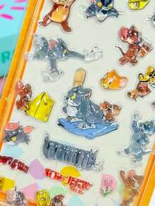 Warner Bros 3D水晶浮雕方形贴纸，儿童奖励贴纸，卡通手工贴纸，手机相册贴纸 - 彩色 - 查看 8