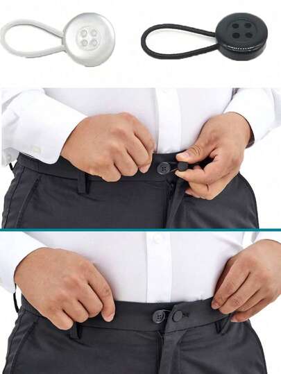 Bộ 2/1 chiếc dây thun nối dài eo, cổ tay áo và cổ áo có thể tháo rời, không cần ủi hay may vá. Những phụ kiện điều chỉnh này bao gồm dây nối dài cổ tay áo và cổ áo cũng như kẹp eo bằng thun, phù hợp cho cả nam và nữ, là lựa chọn quà tặng lý tưởng. Thích hợp cho nhiều dịp, từ cuộc sống sinh viên, những buổi đi chơi thường ngày đến các sự kiện kinh doanh và đám cưới, cũng là món quà tuyệt vời cho chú rể và phù rể.