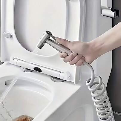 Stainless Steel High Pressure Shower Head Set With Handheld Sprayer And Bathtub Connector - Bathroom Accessories, Enhanced Cleaning And Comfort, Multi-Function High Pressure Shower Head, Wall-Mounted Shower Head, Single Head, Home Decor, Bathroom Decor, Back To School, Perfect Gift For Women, Ladies, Mothers, Suitable For Girls Room, Bathroom, Kitchen, Garden, Dorm, Bathroom Accessories, Bathroom Essentials