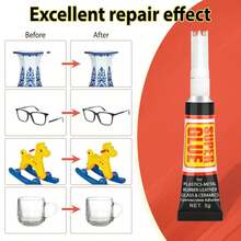 WhizToys Super Glue (12-Pack),Quick-Drying, Clear Liquid Super Glue For Plastic,Metal,Wood, Ceramic,Rubber And More,Strong Bonding Adhesive For Crafts,Repairs,DIY - ColorA - 查看 6