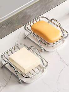 1 khay đựng xà phòng gia dụng có khay hứng nước - Dụng cụ sắp xếp đồ dùng nhà tắm và vệ sinh nhà bếp - Thiết kế hình chữ nhật hiện đại - Thích hợp cho phòng tắm, nhà vệ sinh và phòng tắm gia đình. - nhiều màu - Xem 4