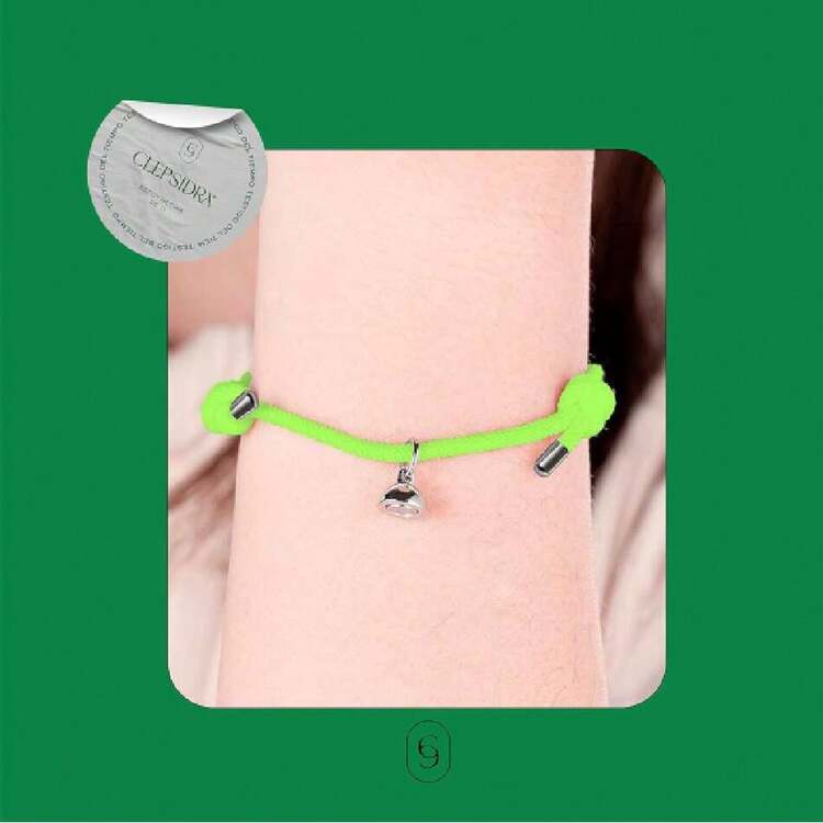 Clepsidra® Set Of 2 Magnetic Stainless Steel Couple Bracelets. Women's Bracelets, Men's Bracelets, Love Bracelet. Magnetic Bracelets. Couple Gifts, Stainless Steel Jewelry, 44326340 - 灰色 - 查看 5