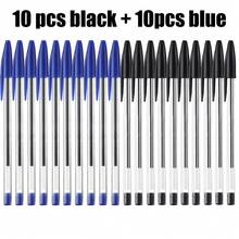 10/20/30/50支装中性笔，蓝/黑墨水，耐用便携，办公用品，文具（黑色） - 套裝 - 查看 15