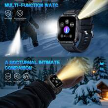 GAWSUG 2026 Men's Smanrt Watrch With Built-In 430 MAh Battery, 1.95 Inch HD Full Touch Display, Wireless Call Answering, Message Remninder, LED Flashighnt,100+ Sport Modes, Multiple Dials, Weather, Music Control - View 2