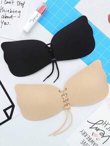 4pcs Butterfly Wing Adhesive Bra Invisible Strapless Push Up Backless Lift Bra For Wedding Dress - Multicolor - View 9