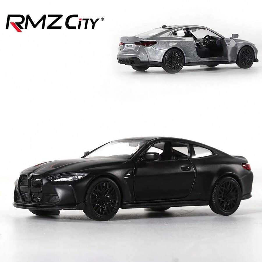 RMZ City 1:36 Alloy M4 CSL Sports Car Model, Children's Toy Car, Friction Powered, Collectible Decoration, Birthday Gift For Boys - Multicolor - View 1