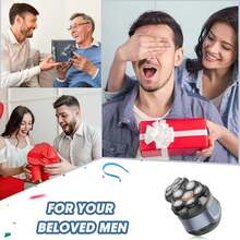 Navalha Elétrica Sem Fio Uso com Lâmina e Motor Removíveis, Aparador de Cabeça Magnética Adequado para Barbear Cabeça - Azul Royal - Visão 4