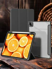 适用于 iPad (A16) 第 11 代 (2025) 和第 10 代 (2022)，Air 7 代 M3 (2025)/6 代 M2 (2024) 11 英寸/13 英寸，9/8/7 代 10.2 英寸，Air 5/4 代，Mini 6/7 代 8.3 英寸，Pro 11 英寸/12.9 英寸 (2018/2020/2021/2022) 的保护套，采用 PU 皮革材质，内置 Apple Pencil 收纳槽，黑色。 - 黑色 - 查看 10