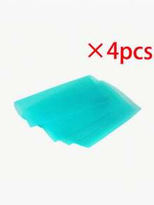 4pcs Waterproof Refrigerator Mats, Rectangular Anti-Moisture Pads, Washable Chamomile & Lemon Pattern (Green), Suitable For School, Office, Home, Travel - Multicolor - View 13