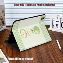 Book Slot Tablet Protective Case, Pencil Slot, Anti-Drop, Slim Full Protection, Precise Cutouts. Classic Black With White Polka Dots Pattern. Fresh Light Green Plaid And Polka Dots Background. Suitable For IPad Mini 4/5/6, 9.7/10.2/10.5/10.9/11/12.9/13 Inch, Pro/Air 4/5/6/7, 10th/11th Gen, And Galaxy Tab A7Lite/A8/A9/A9Plus/S6Lite/S7/S8/S9/S10/S11/FE/Plus Series. - Multicolor - View 6