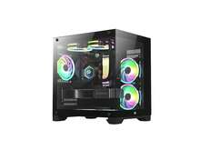 Bgears B-Pellucid MicroATX Black Micro ATX Tower Case, Tempered Glass Compact Design - View 1