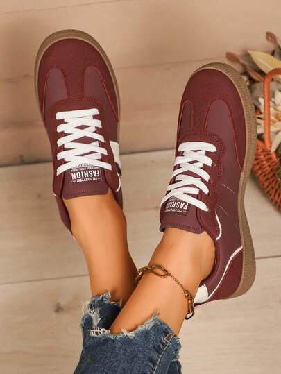 Giày bệt buộc dây nữ kiểu dáng thường ngày mới năm 2026, cỡ lớn, phù hợp cho mọi dịp, thời trang, đi bộ đường dài.