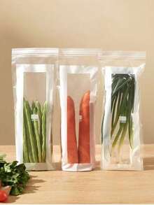 Túi đông lạnh Ood Storage, túi dài chống ẩm có khóa kéo, túi dày dặn có hai lớp kẹp chắc chắn. - Nhiều màu - Xem 3