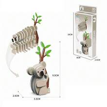 3D拼图，卡通动物拼图套装，圣诞节/生日礼物 - 彩色 - 查看 11