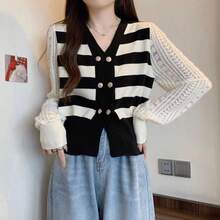 Women Lightweight Cardigans - Black - View 2