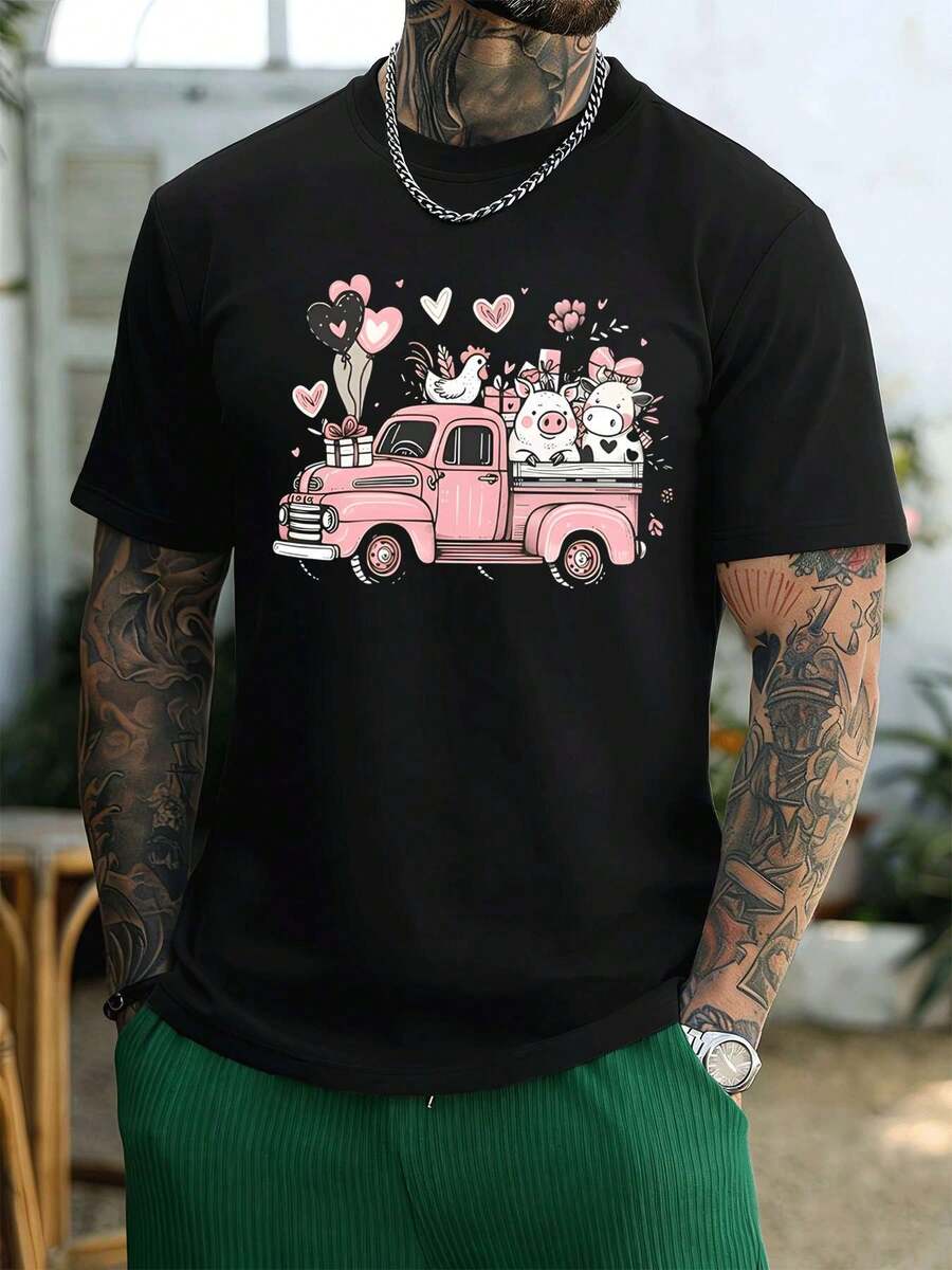 Men T-Shirts - Black - View 1