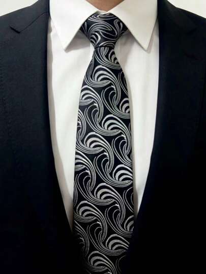 男士商务正装领带一条，用途广泛，适合通勤、面试、婚礼、派对、讲座、会议等场合。