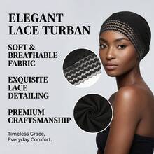 Awegeo 1条女士纯色发带 - 简约、弹力、时尚百搭的休闲头巾 | 柔软、透气、舒适、百搭的日常发帽、睡眠帽、睡帽 - A - 查看 7