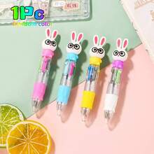 迷你卡通兔子造型四色圆珠笔 - 可爱的兔子造型，彩色按压式笔身，适合作为复活节礼物、学习用品、办公必备品、兔子主题配件，也是万圣节、复活节、圣诞节的理想礼物，更是完美的返校礼物。 - 萌兔四色筆 - 查看 11