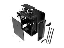 Bgears B-Vigor RGB Black Steel / Plastic / Tempered Glass ATX Mid Tower Computer Case With RGB Front Panel - View 11