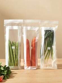 Túi đông lạnh Ood Storage, túi dài chống ẩm có khóa kéo, túi dày dặn có hai lớp kẹp chắc chắn. - Nhiều màu - Xem 8