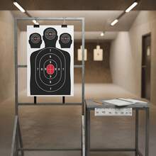 10/20/50/100 Pack 12x18 Inch Human Silhouette Shooting Targets - Professional Marksmanship Training Paper For BB Guns, Airsoft, Pellet Guns, Handguns & Rimfire - Indoor/Outdoor Range Accuracy Practice - Multicolor - View 3