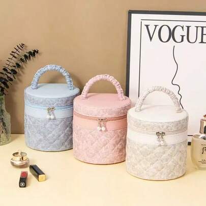 奢华轻便手提水桶包，大容量化妆盒收纳盒，婚礼礼物，家用便携