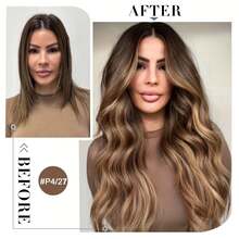 Tóc nối thẳng tự nhiên dành cho nữ, dạng băng dính P4-27, 20 miếng. - SP4/27 - Xem 9