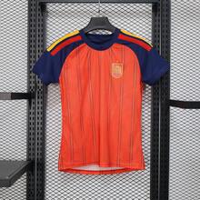 Spain Orange Women's Home Soccer Jersey, Unisex National Team Football Shirt, Retro Streetwear, Couple Matching, Perfect Gifts, Gym Athletic Sports Top - mặc định - Xem 1
