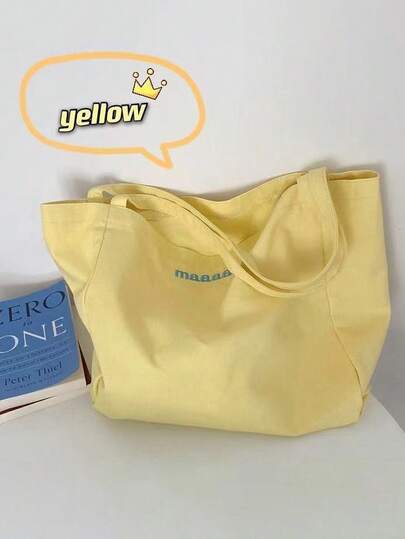 Túi tote chữ cái màu kẹo ngọt Ins-Style là một chiếc túi đeo vai/túi xách tay/túi vải bố, hoàn hảo cho học sinh, một chiếc túi đơn giản để đi mua sắm và cũng là một chiếc túi đựng đồ đa năng. Với dung tích lớn, nó là vật dụng thiết yếu cho các hoạt động hàng ngày, mua sắm, đi làm, kỳ nghỉ và du lịch. Nó cũng là một món quà tuyệt vời dành cho gia đình, bạn bè và người thân yêu, lý tưởng cho sinh nhật, Ngày của Mẹ, Ngày Nhà giáo và các dịp tựu trường.