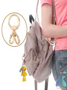 多功能三向金属弹簧扣夹，耐磨合金钥匙扣配件，360°旋转龙虾扣，时尚可调节包带扣。终极DIY和包包装饰配件套装，适用于创意手工、包包等。 - 套裝 - 查看 7